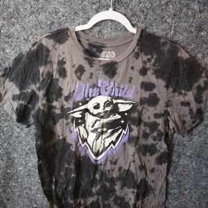 Fifth Sun Star Wars The Child Black and Purple Kids T-Shirt